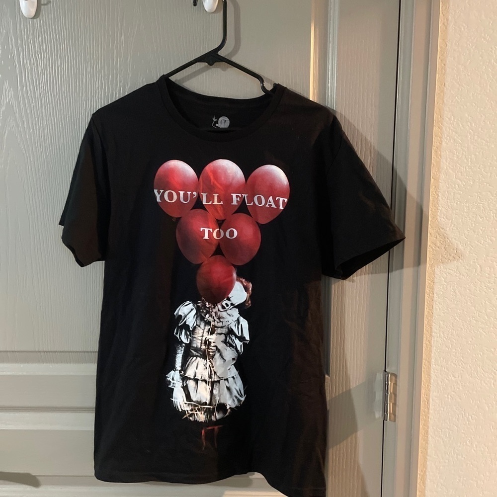 It Pennywise Clown You'll Float Too Size M T Shirt Stephen King Movie